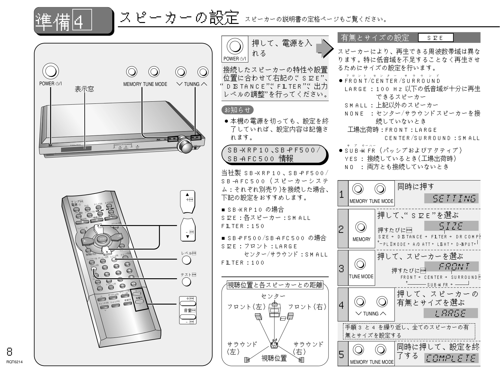 PDF manual for Panasonic Receiver SA-XR10