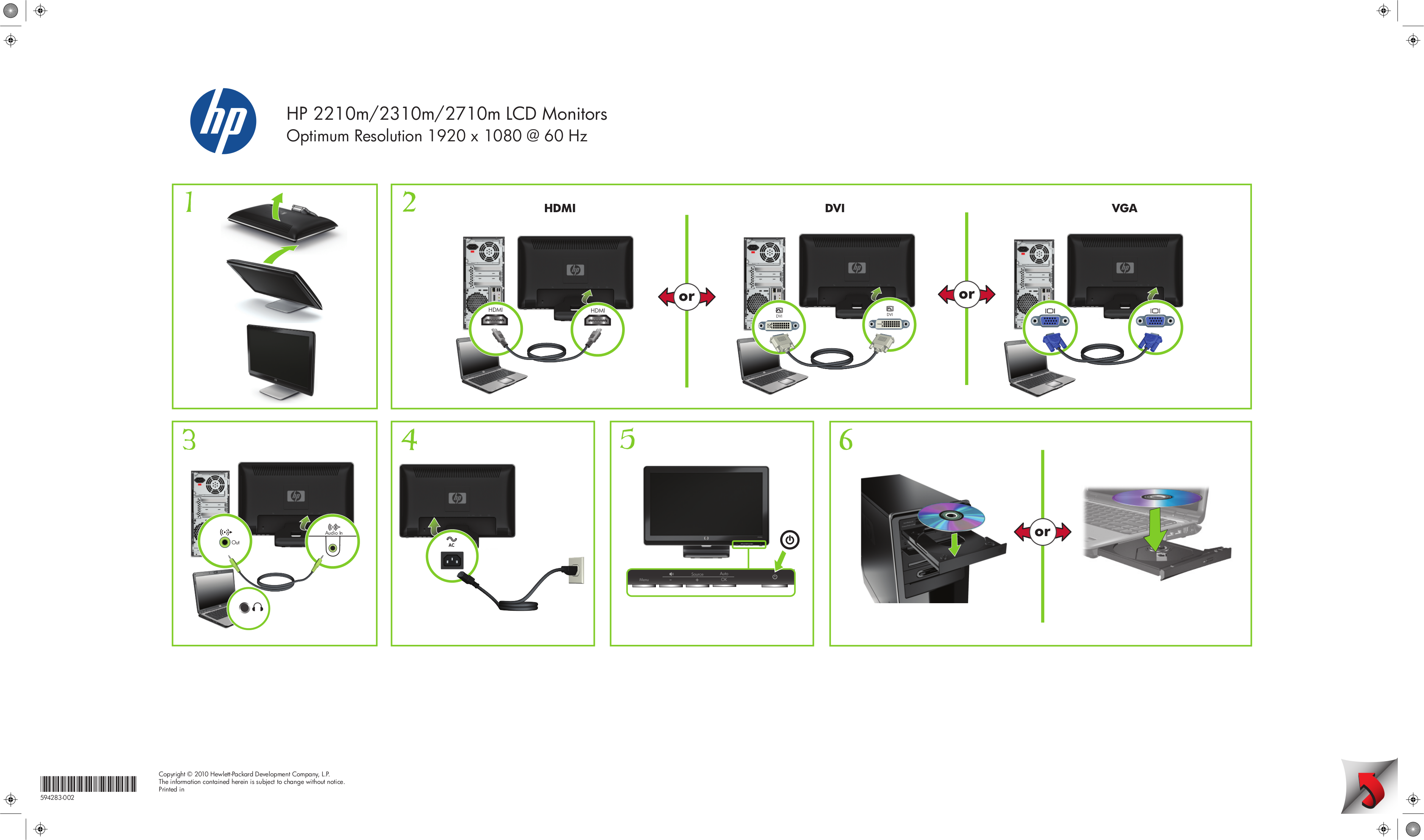 Download free pdf for HP 2710m Monitor manual