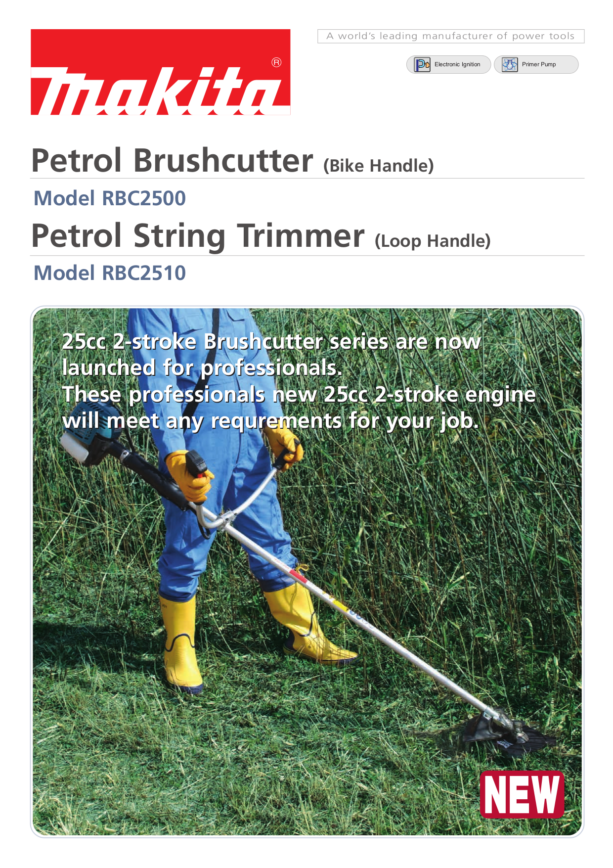 Download free pdf for Makita RBC2510 String Trimmer Other manual