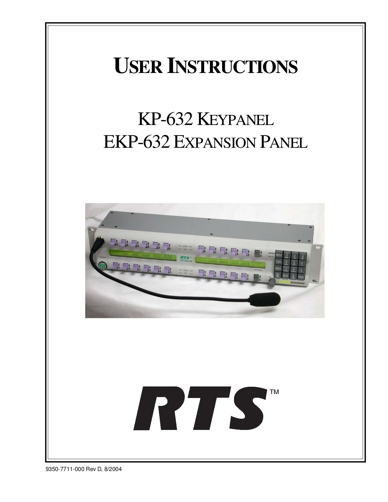 pdf for Telex Other KP-97 IntercomSystem manual