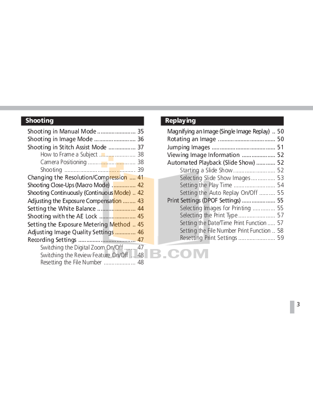 PDF manual for Canon Digital Camera Powershot S20