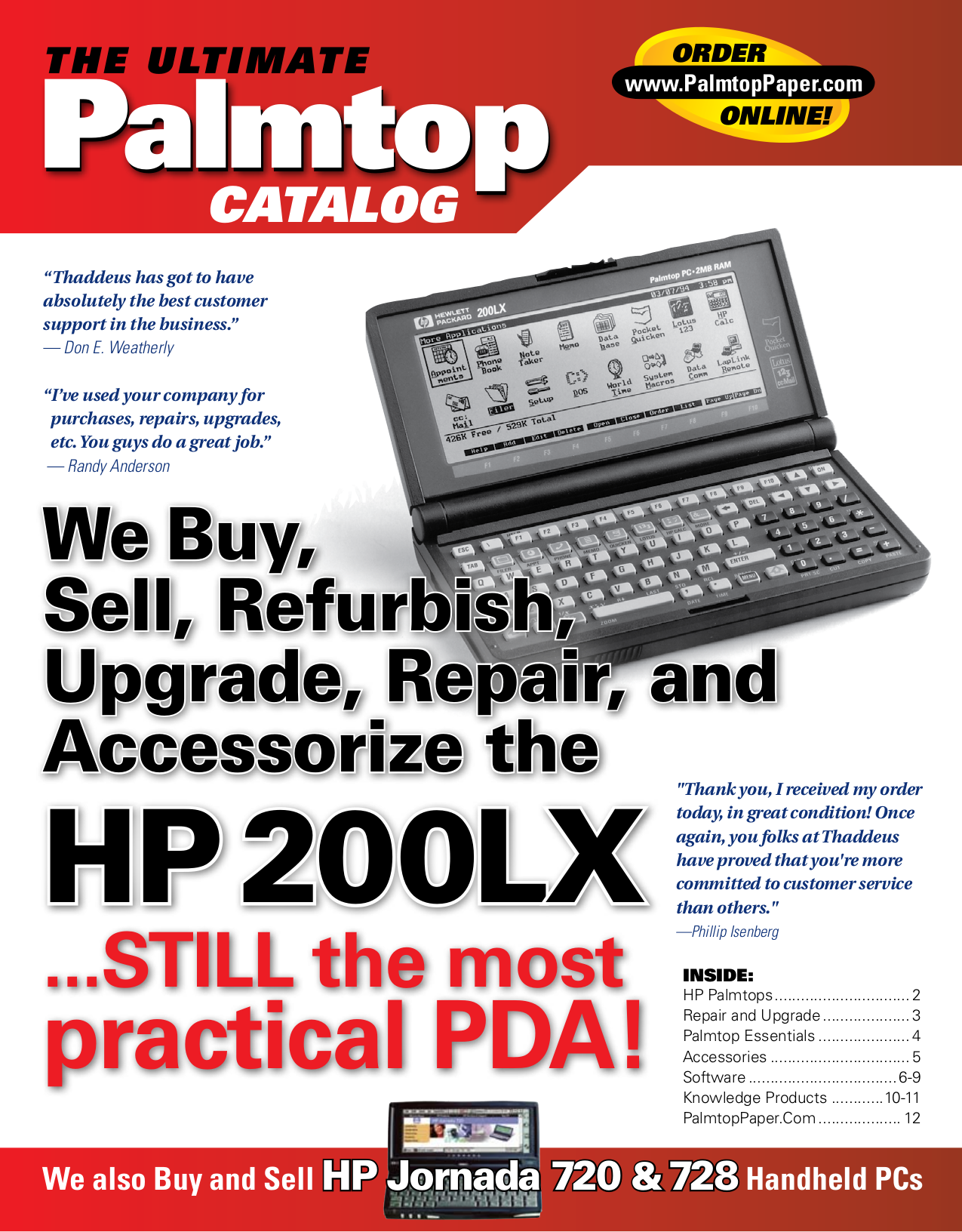 Download free pdf for HP Jornada 720 PDA manual