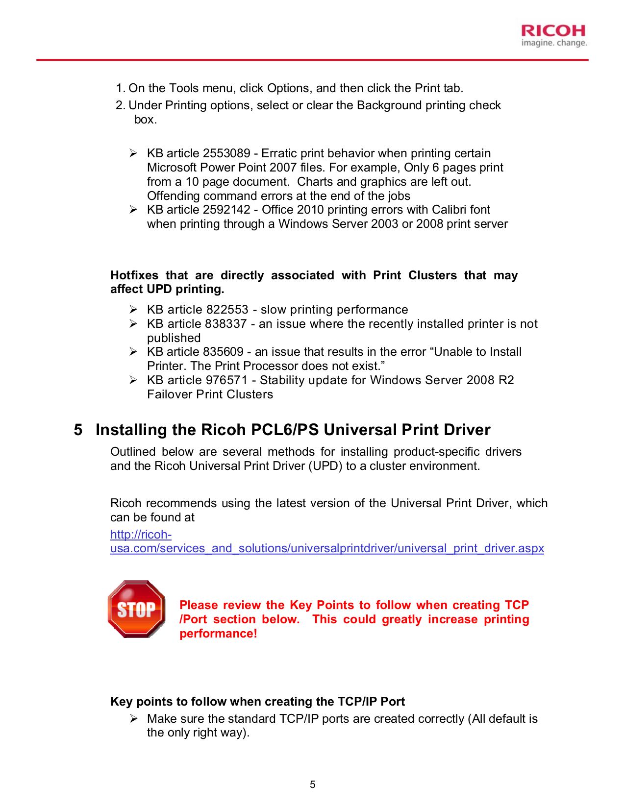 Ricoh Multifunction Printer Aficio 2075 pdf page preview