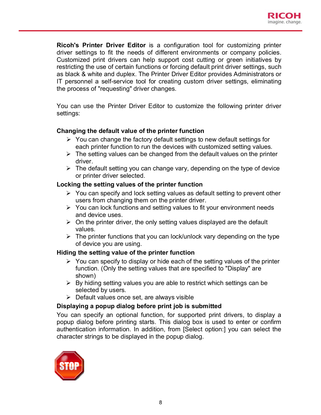 Ricoh Multifunction Printer Aficio 2075 pdf page preview