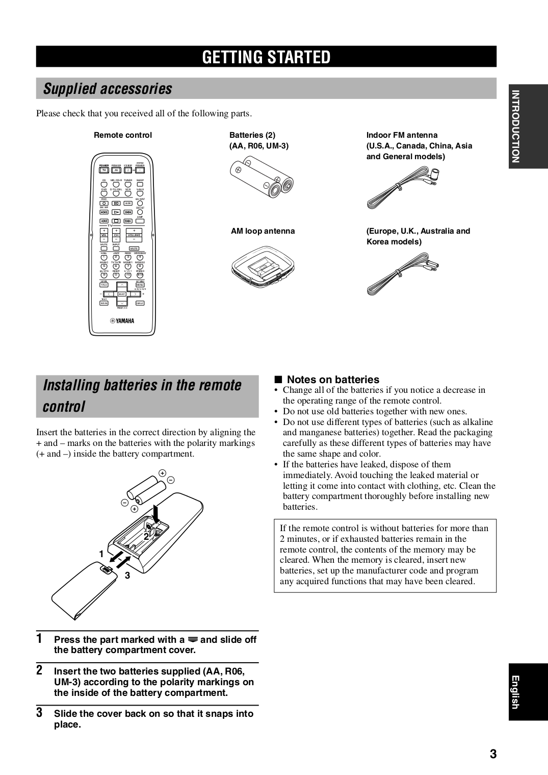 PDF manual for Yamaha Receiver HTR-5730