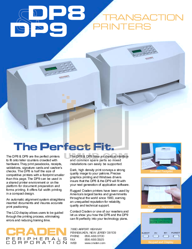pdf for Craden Printer DP9 manual