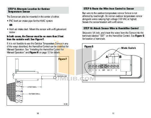PDF manual for Aprilaire Humidifier 400