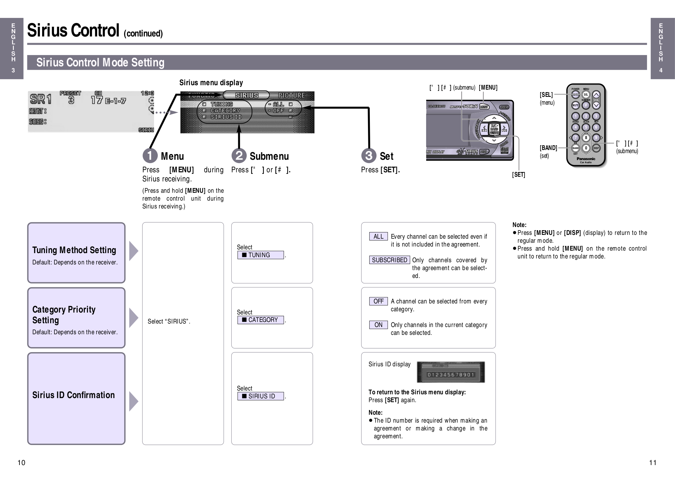 PDF manual for Panasonic Car Receiver CQ-DF903U