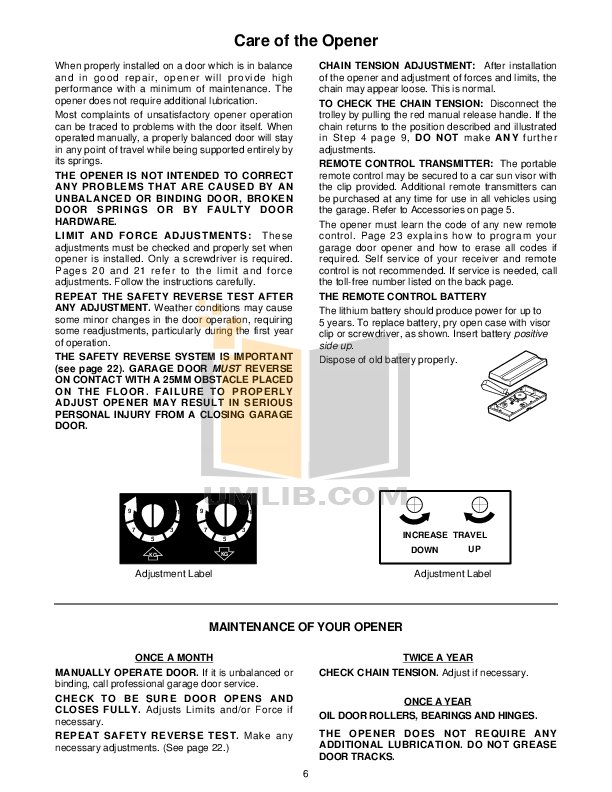PDF manual for Chamberlain Other 4000E Garage Door Openers