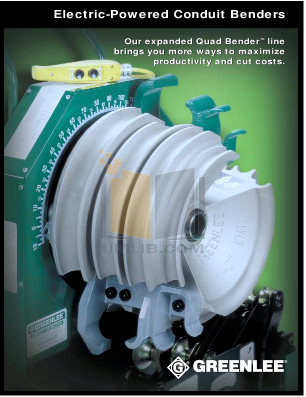 Download free pdf for Greenlee 853 Benders Other manual
