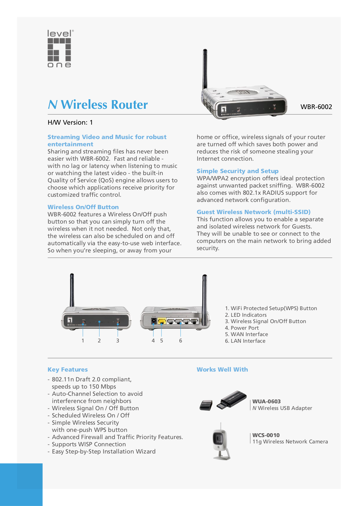 Как настроить роутер level one wbr 6003