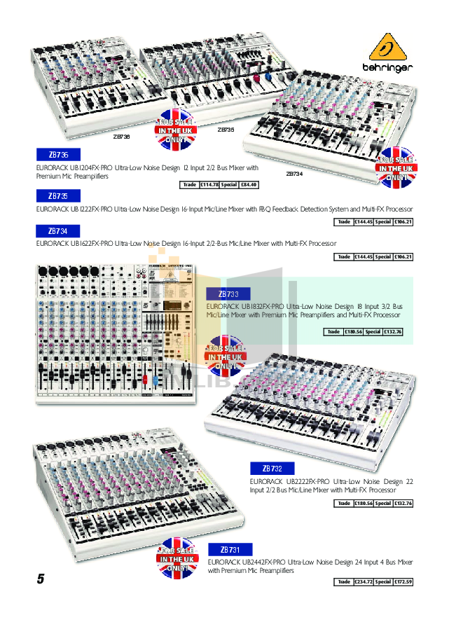 Behringer xenyx 1222fx схема - 83 фото