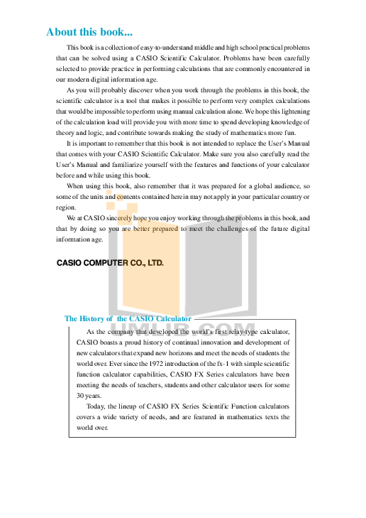 PDF manual for Casio Calculator MS-80S