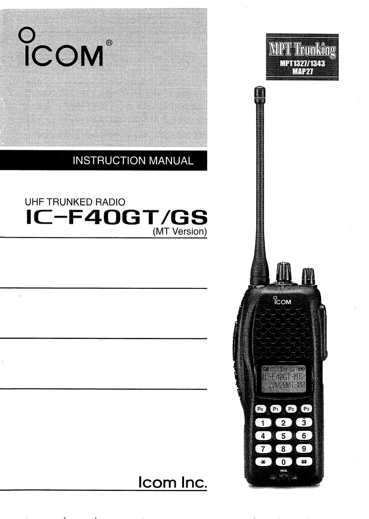 Download free pdf for ICF40GS 2way Radio manual