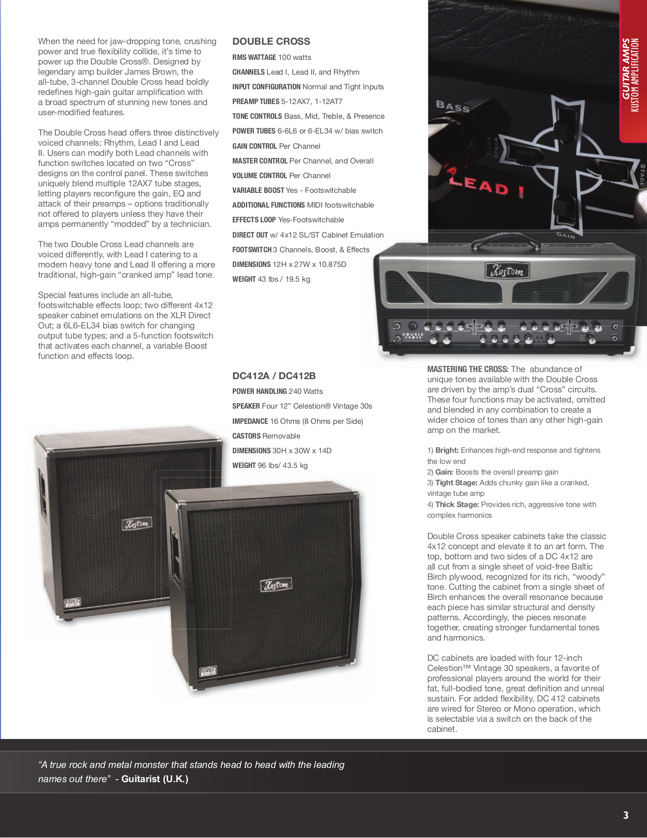 PDF manual for Kustom Amp Tube 12A