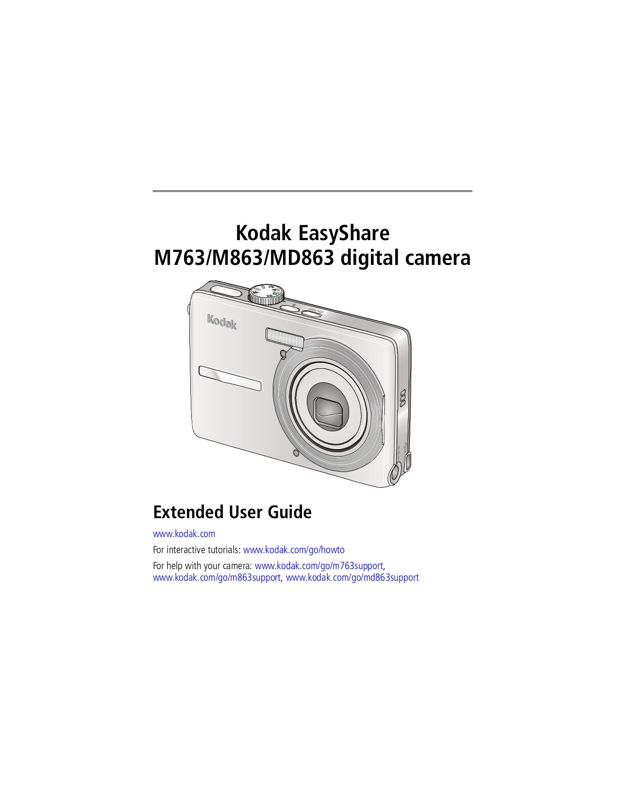 Download free pdf for Kodak EasyShare M863 Digital Camera manual