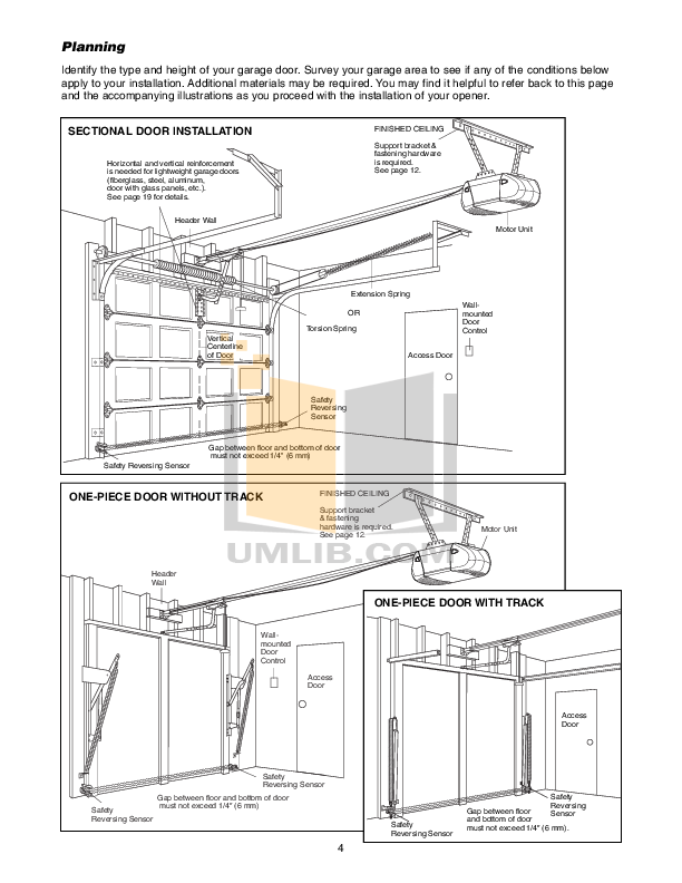 PDF manual for Chamberlain Other LiftMaster 1255-2R Garage Door Openers