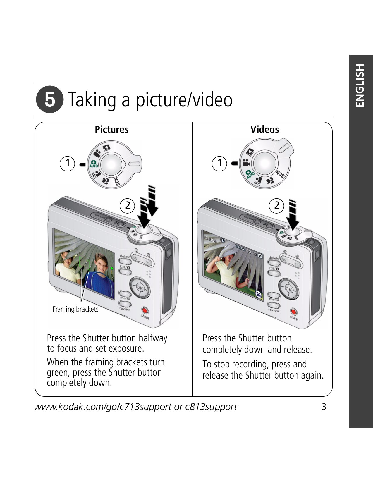 PDF manual for Kodak Digital Camera EasyShare C813