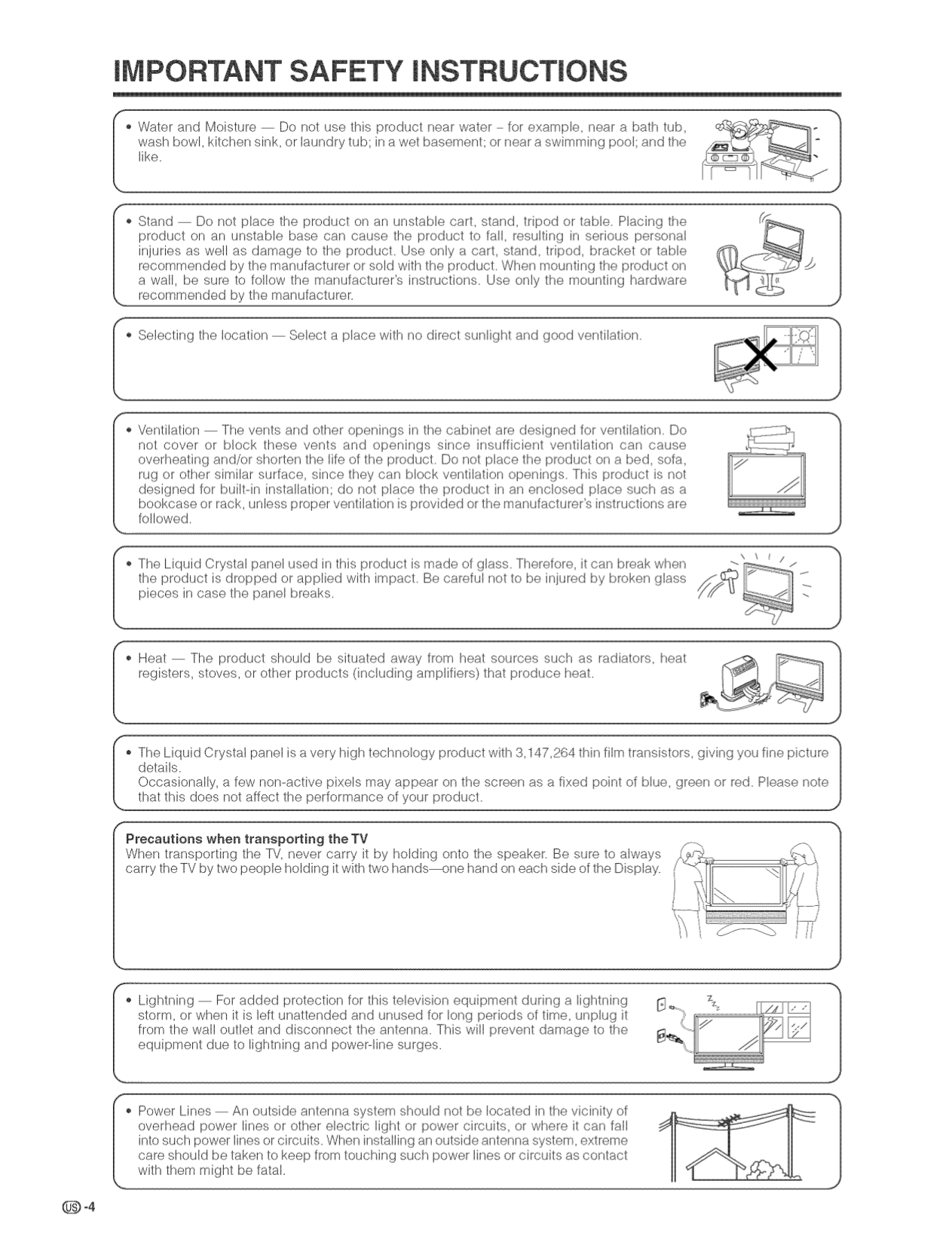 PDF manual for Sharp TV AQUOS LC37D7U