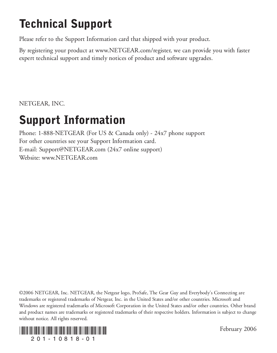 Download free pdf for Netgear ProSafe GS108 Switch manual