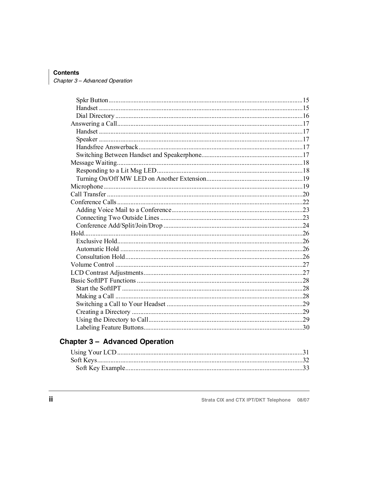 PDF manual for Toshiba Telephone DKT3220-SD