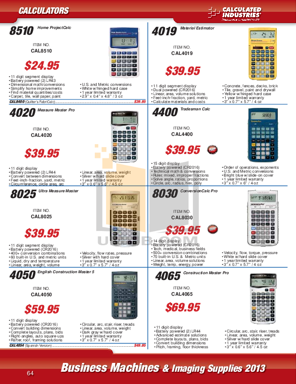 PDF manual for Casio Calculator DR270TM