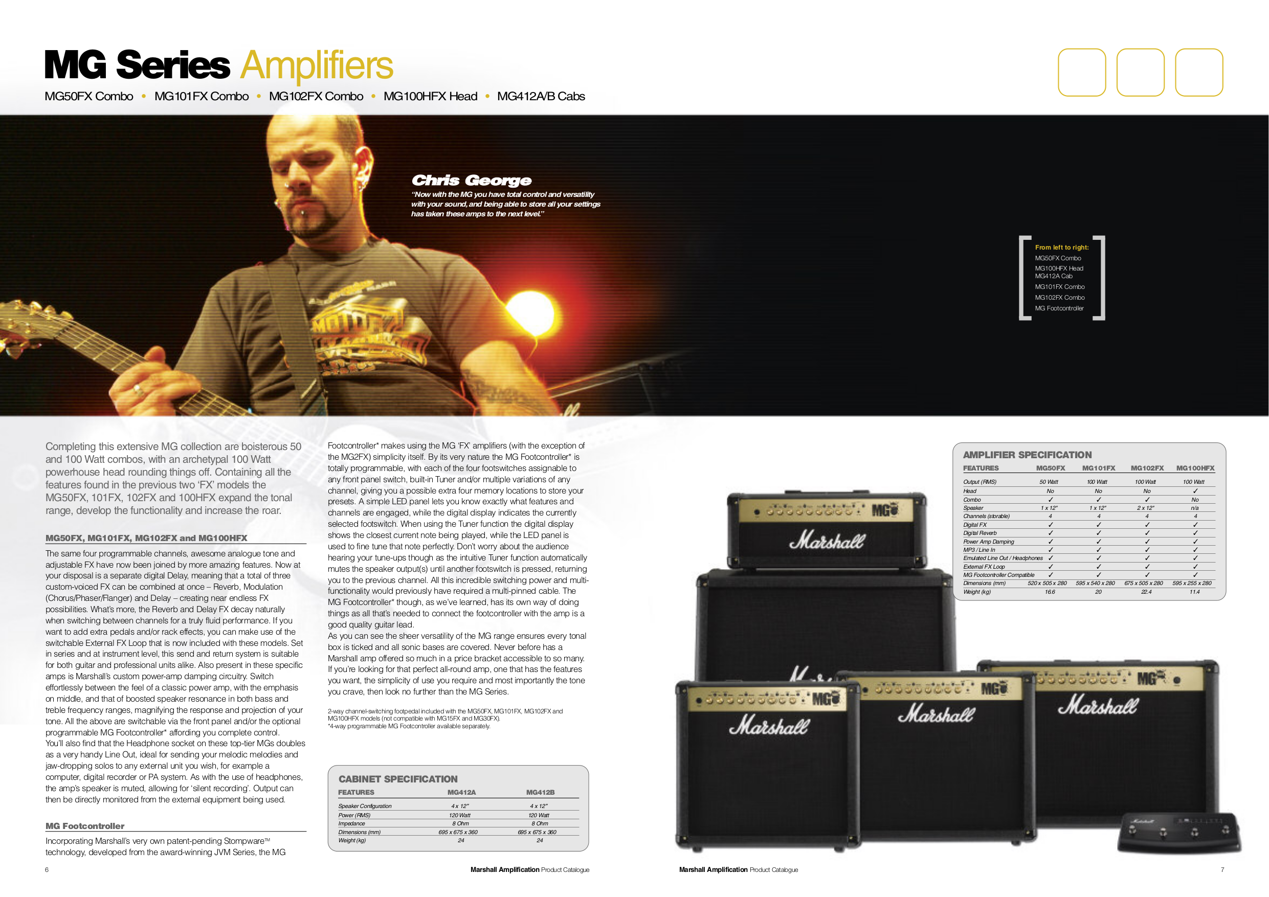 PDF manual for Marshall Amp MG50FX