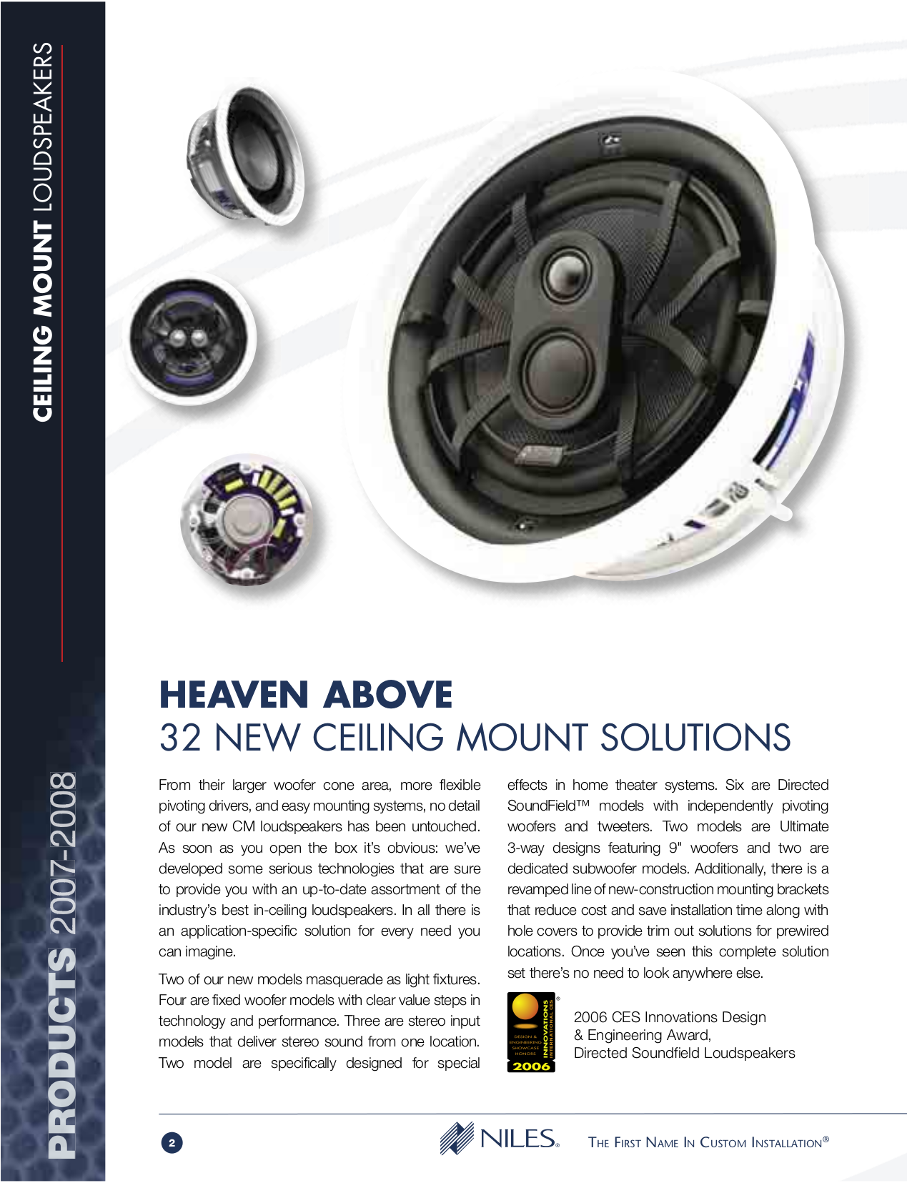 PDF manual for Niles Speaker CM760DSSi