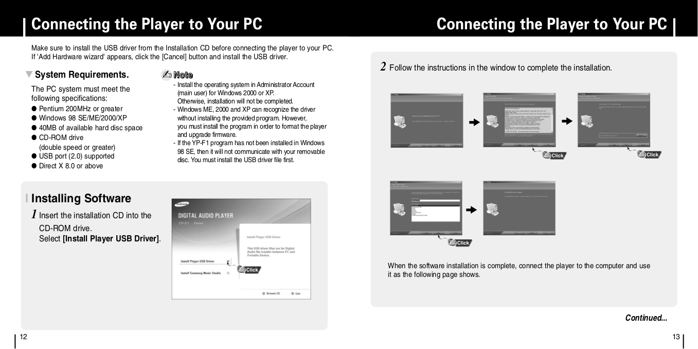 PDF manual for Samsung MP3 Player yePP YPF1