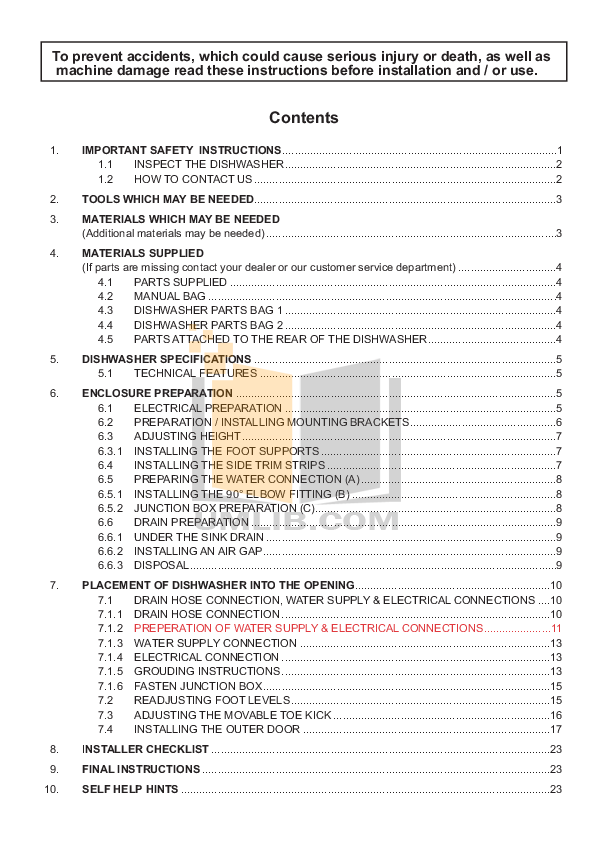 PDF manual for Blomberg Dishwasher DWT36241