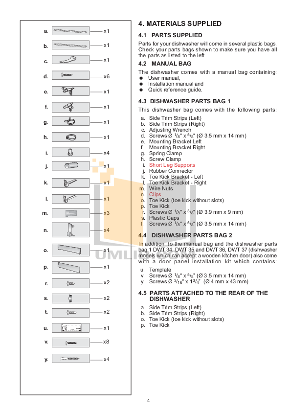 PDF manual for Blomberg Dishwasher DWT36241