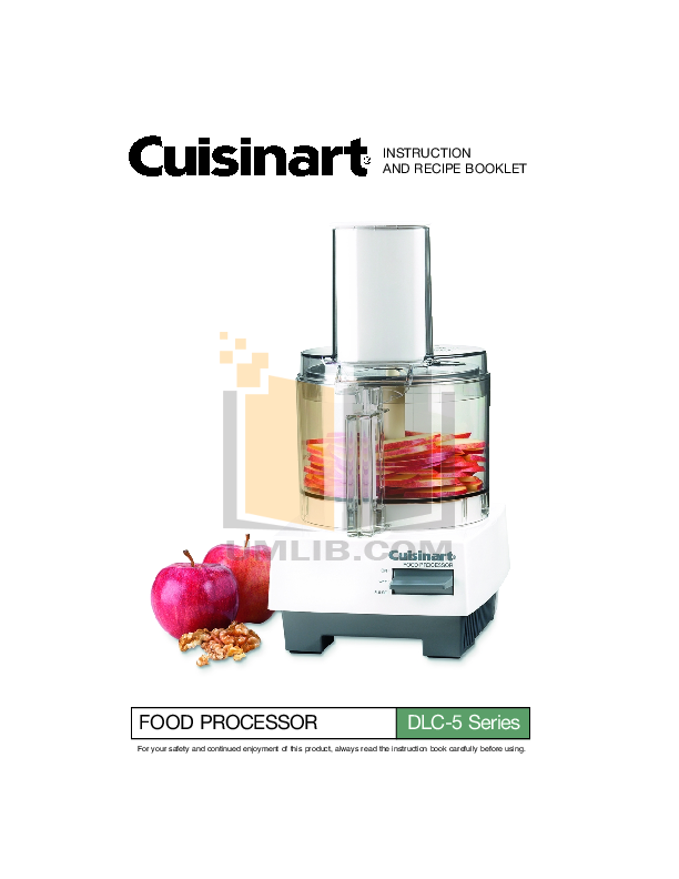 Download free pdf for Cuisinart DLC5 Food Processor manual