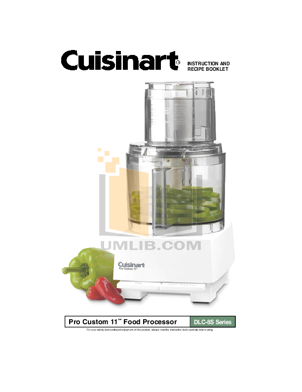 Download free pdf for Cuisinart DLC5 Food Processor manual