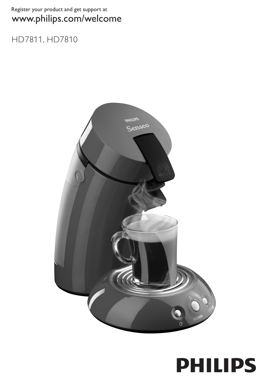 PDF manual for Philips Coffee Maker Senseo HD7810