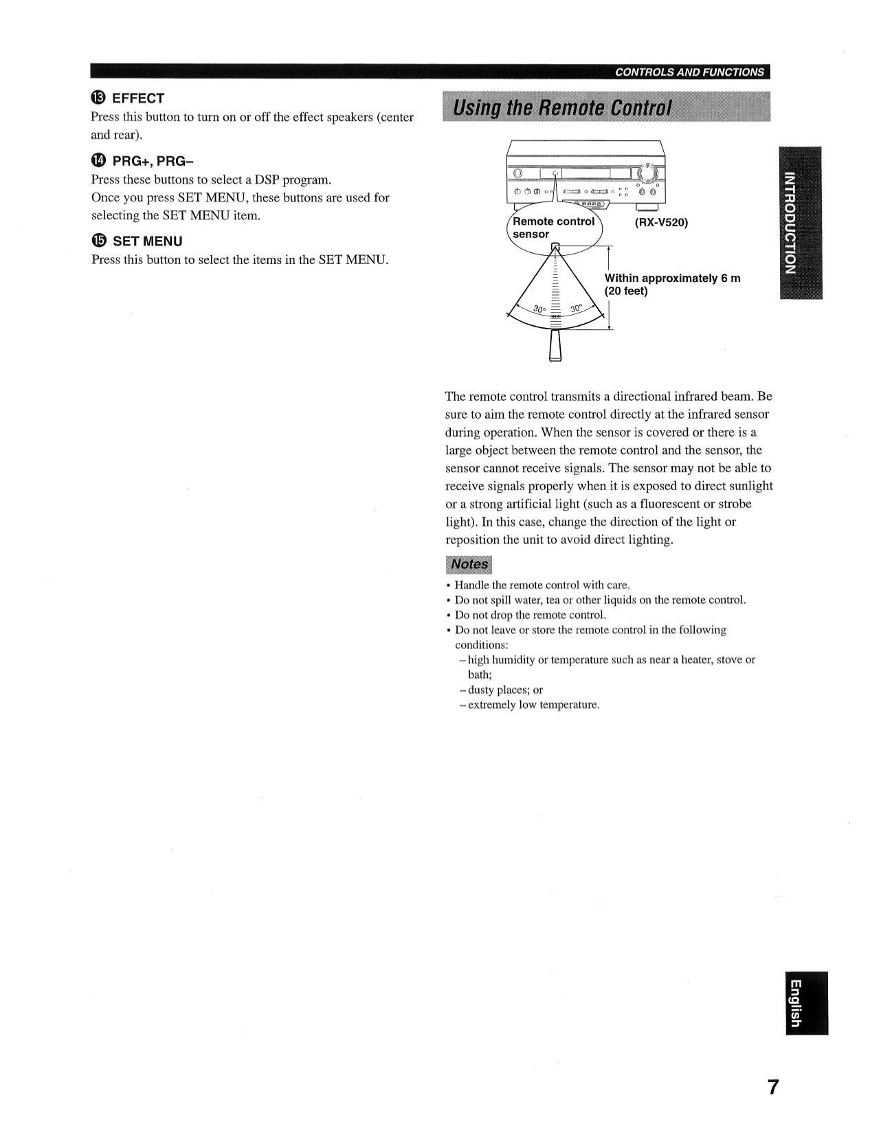 PDF manual for Yamaha Receiver RXV520