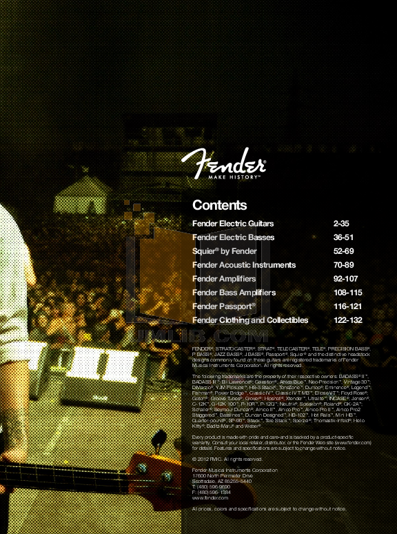 PDF manual for Fender Amp Frontman 212R