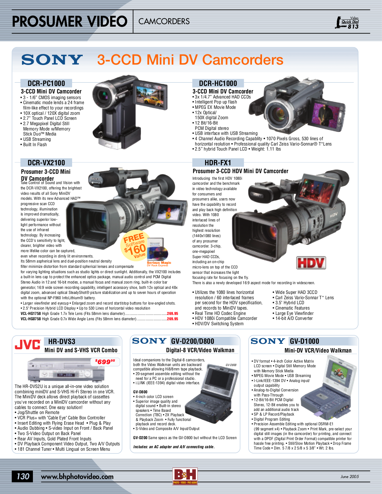 PDF manual for JVC Camcorders GRDVF7