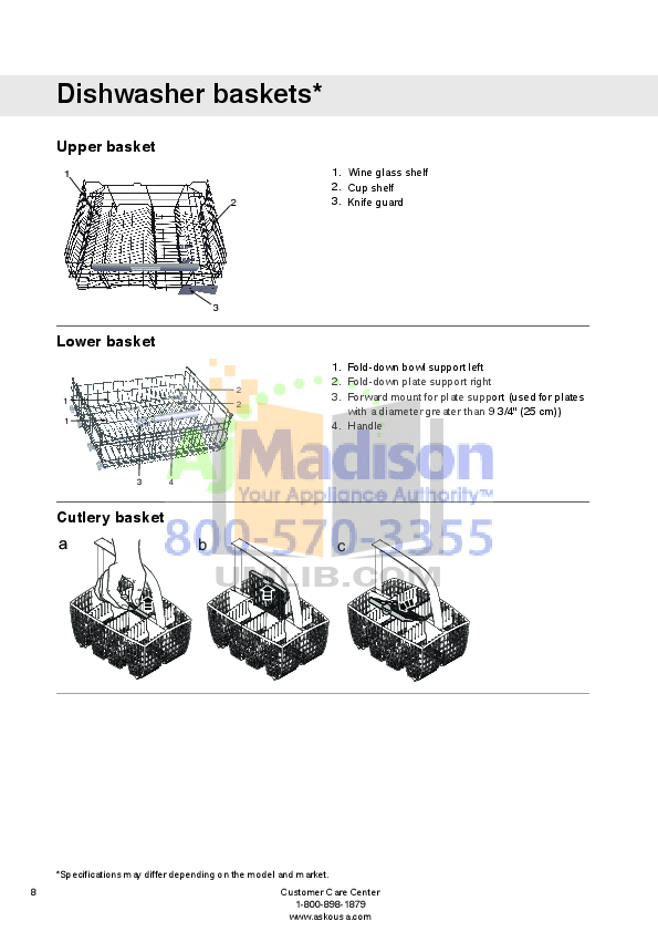 PDF manual for Asko Dishwasher D5434XXL
