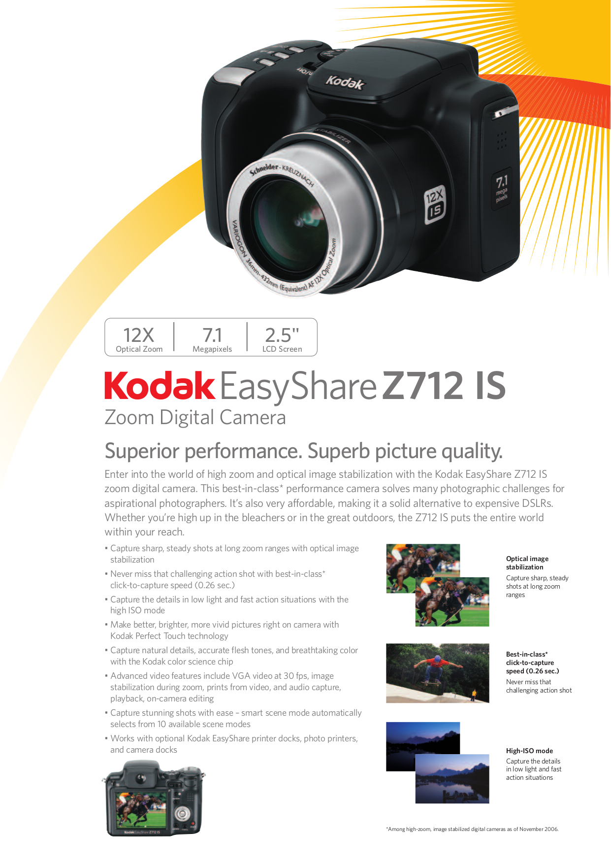 Download free pdf for Kodak EasyShare Z712 Digital Camera manual