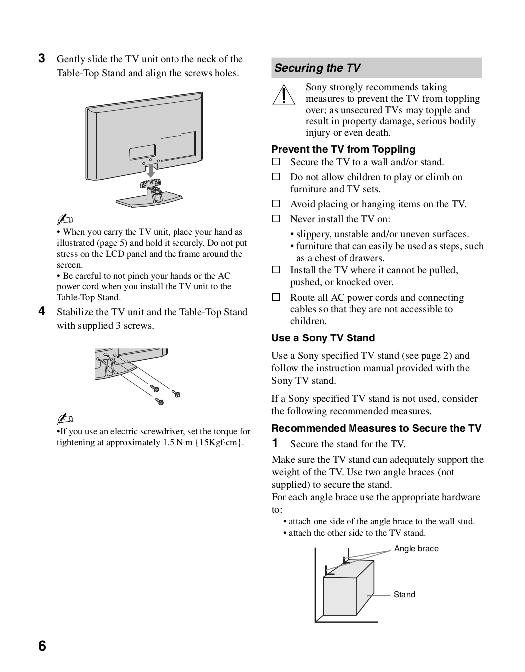 PDF manual for Sony TV BRAVIA KDL-26M4000