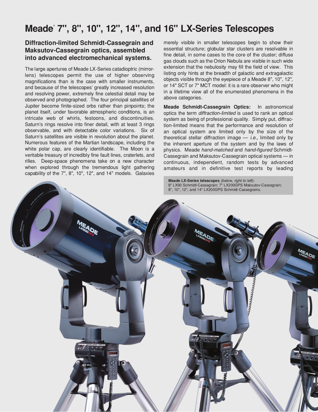 Download free pdf for Meade LX90 Telescope manual