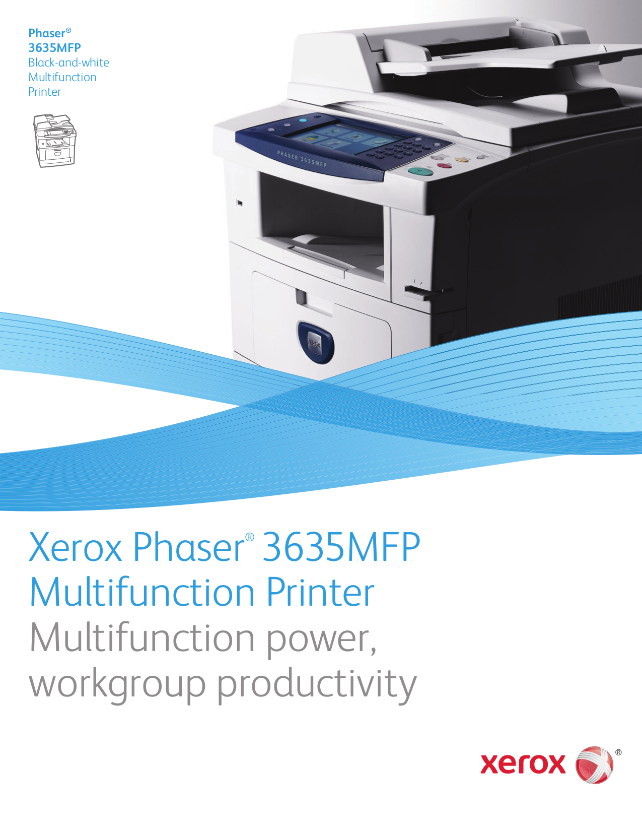 Download free pdf for Xerox Phaser 3635MFP Multifunction Printer manual