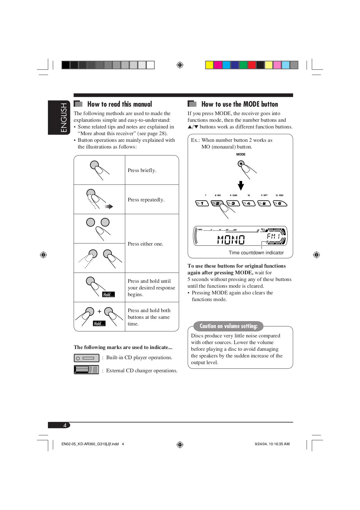 PDF manual for JVC Speaker SP-D602