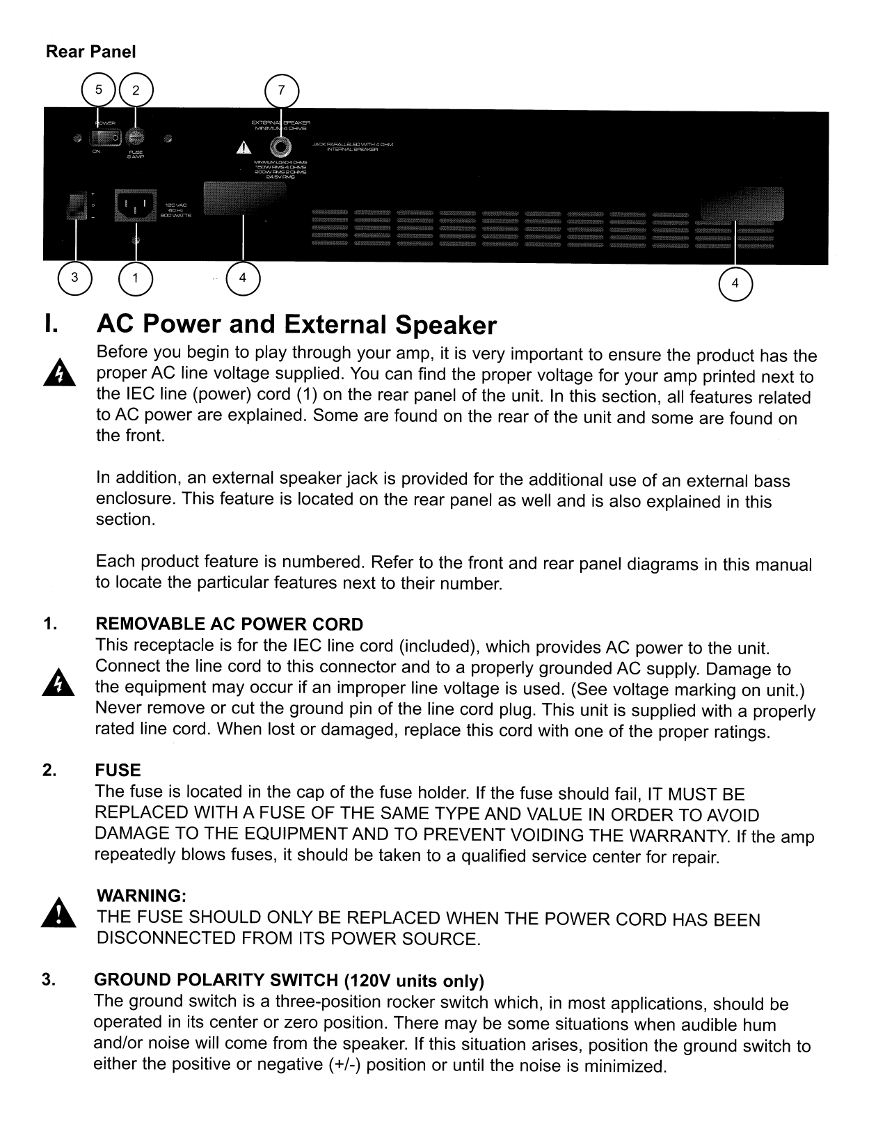 PDF manual for Peavey Amp TNT 150