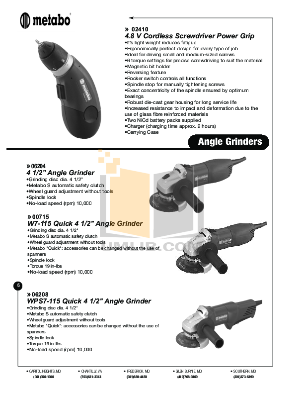 PDF manual for Dewalt Other DW880 Large Angle Grinder