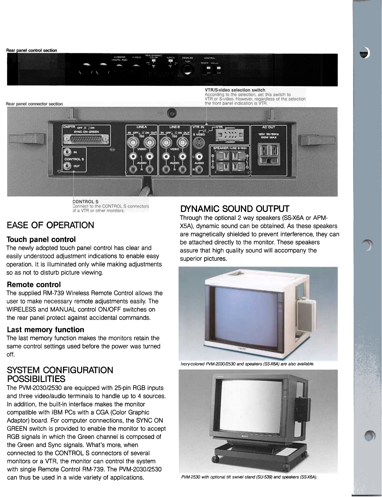 PDF manual for Sony Monitor PVM2030