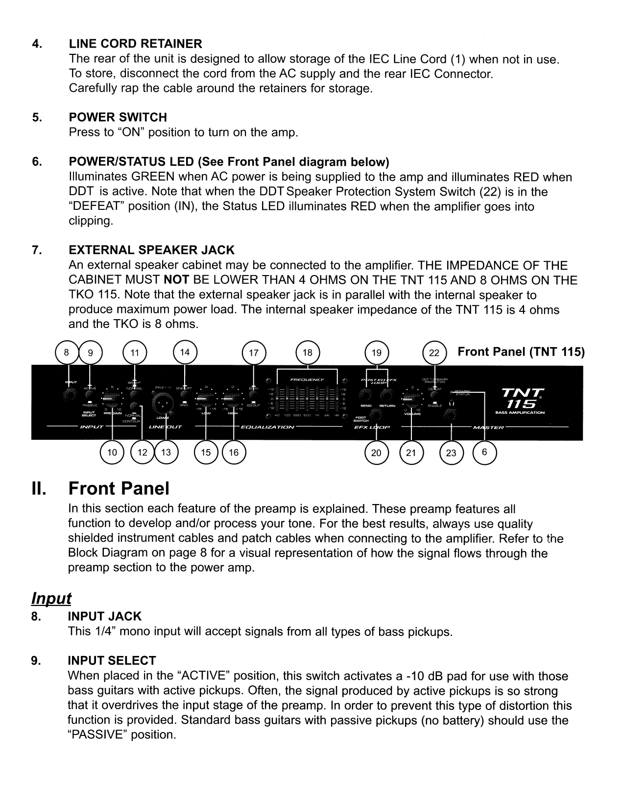 Peavey Tnt 115 Schematic