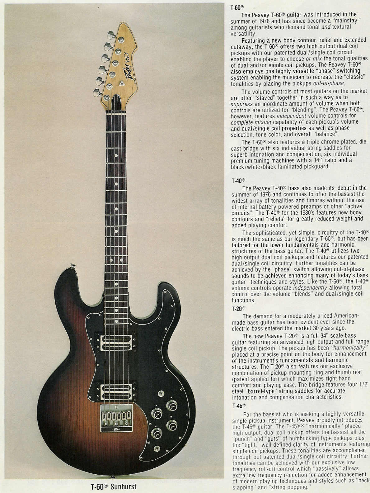 Download free pdf for Peavey T40 Guitar manual