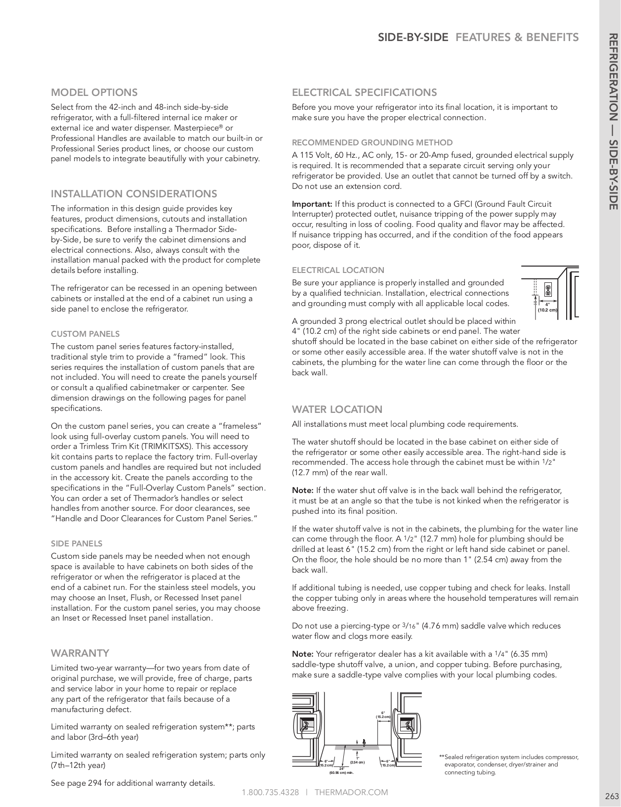 PDF manual for Thermador Refrigerator KBUIT4865E