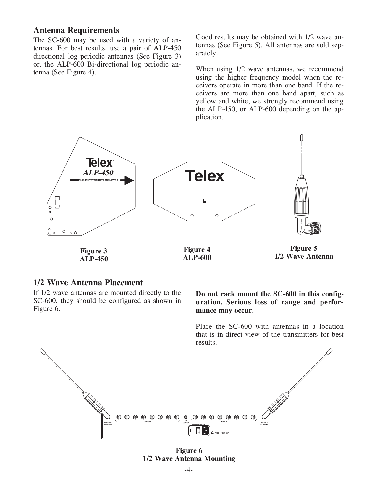 Telex Other SC-600 intercom system pdf page preview
